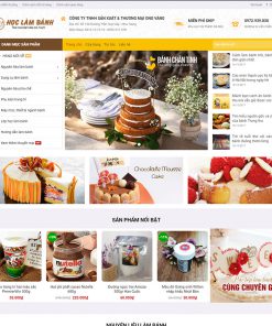 Mẫu web tiệm bánh ngọt