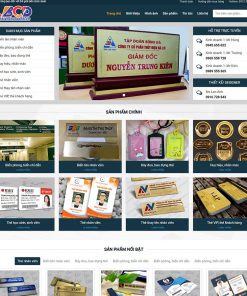 Mẫu web biển chức danh