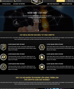 Mẫu Landing Page tiền ảo