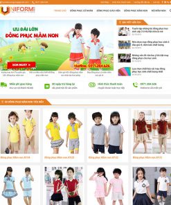 Mẫu web bán đồng phục