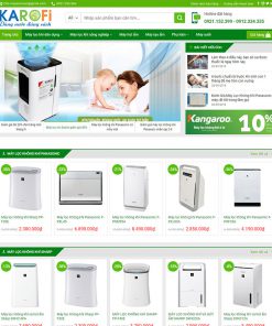 Mẫu web bán máy lọc nước 01