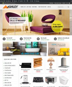 Mẫu web nội thất 06