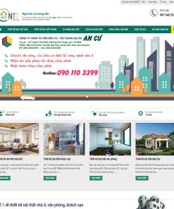 Web công ty kiến trúc - xây dựng