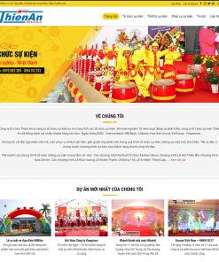 Mẫu web tổ chức sự kiện